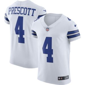 Dak Prescott Dallas Cowboys Nike Vapor Elite Player Jersey - White- 49Native