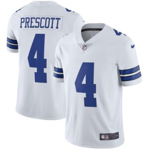 Dak Prescott Dallas Cowboys Nike Vapor Limited Player Jersey - White- 49Native