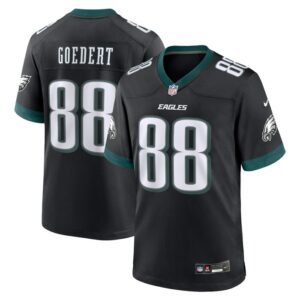 Dallas Goedert Philadelphia Eagles Nike Alternate Game Jersey - Black- 49Native