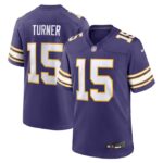 Dallas Turner Minnesota Vikings Nike Alternate Game Jersey -  Purple- 49Native
