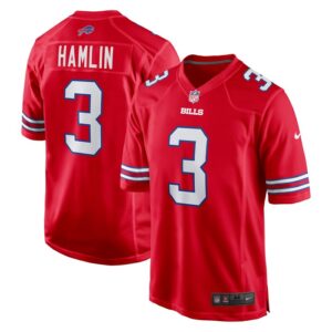 Damar Hamlin Buffalo Bills Nike Alternate Game Jersey - Red- 49Native