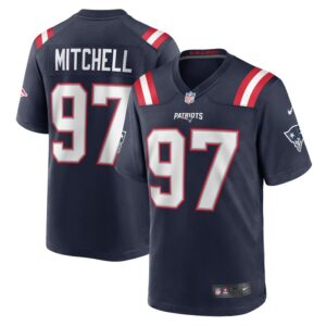 DaMarcus Mitchell New England Patriots Nike Game Player Jersey - Navy- 49Native