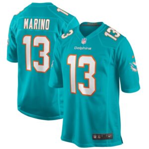 Dan Marino Miami Dolphins Nike Game Retired Player Jersey - Aqua- 49Native
