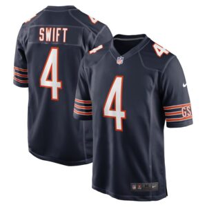 D'Andre Swift Chicago Bears Nike  Game Jersey -  Navy- 49Native