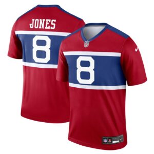 Daniel Jones New York Giants Nike Alternate Legend Player Jersey - Century Red- 49Native