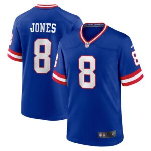 Daniel Jones New York Giants Nike Classic Player Game Jersey - Royal- 49Native