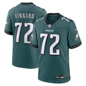 Darian Kinnard Philadelphia Eagles Nike Team Game Jersey - Midnight Green- 49Native