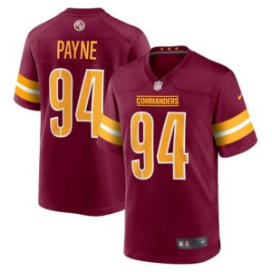 Daron Payne Washington Commanders Nike Player Game Jersey - Burgundy- 49Native