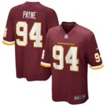 Daron Payne Washington Football Team Nike Game Player Jersey - Burgundy- 49Native