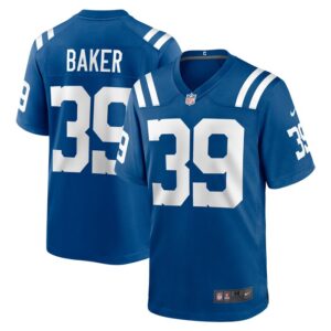 Darrell Baker Jr Indianapolis Colts Nike Team Game Jersey -  Royal- 49Native