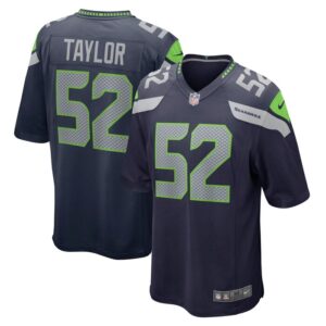 Darrell Taylor Seattle Seahawks Nike Game Jersey - College Navy- 49Native