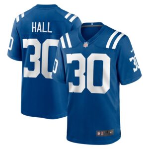 Darren Hall Indianapolis Colts Nike Team Game Jersey -  Royal- 49Native