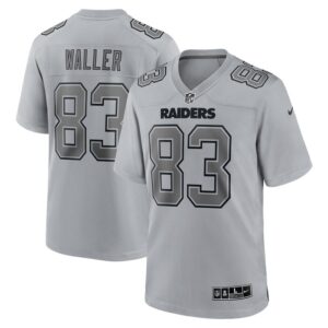 Darren Waller Las Vegas Raiders Nike Atmosphere Fashion Game Jersey - Gray- 49Native