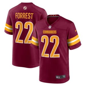 Darrick Forrest Washington Commanders Nike Game Player Jersey - Burgundy- 49Native