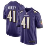 Daryl Worley Baltimore Ravens Nike Game Player Jersey - Purple- 49Native
