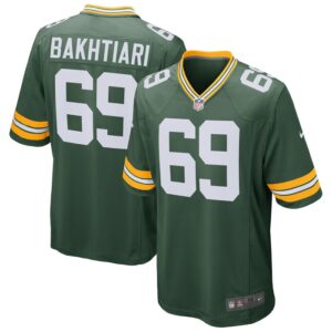 David Bakhtiari Green Bay Packers Nike Game Player Jersey - Green- 49Native