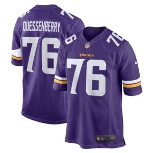 David Quessenberry Minnesota Vikings Nike Team Game Jersey -  Purple- 49Native
