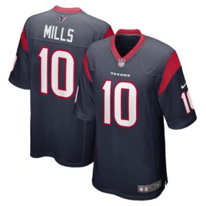 Davis Mills Houston Texans Nike Game Jersey - Navy- 49Native