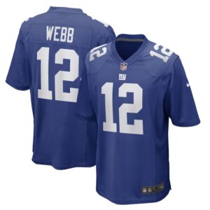 Davis Webb New York Giants Nike Game Player Jersey - Royal- 49Native