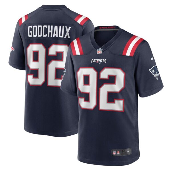 Davon Godchaux New England Patriots Nike Game Jersey - Navy- 49Native