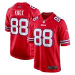 Dawson Knox Buffalo Bills Nike Alternate Game Jersey - Red- 49Native