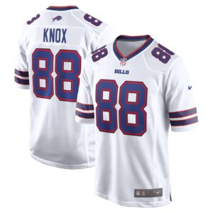Dawson Knox Buffalo Bills Nike Away Game Player Jersey - White- 49Native