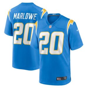Dean Marlowe Los Angeles Chargers Nike Team Game Jersey -  Powder Blue- 49Native