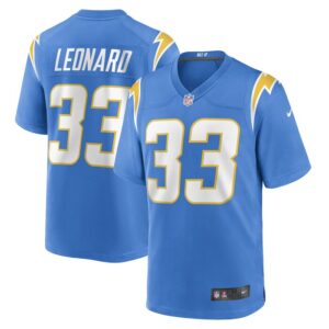 Deane Leonard Los Angeles Chargers Nike Game Player Jersey - Powder Blue- 49Native