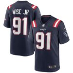 Deatrich Wise Jr. New England Patriots Nike Game Jersey - Navy- 49Native