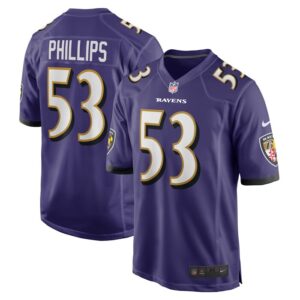 Del'Shawn Phillips Baltimore Ravens Nike Game Player Jersey - Purple- 49Native