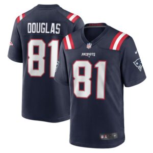 Demario Douglas New England Patriots Nike  Game Jersey -  Navy- 49Native