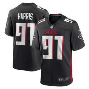 Demone Harris Atlanta Falcons Nike  Game Jersey -  Black- 49Native