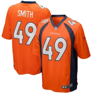 Dennis Smith Denver Broncos Nike Game Retired Player Jersey - Orange- 49Native