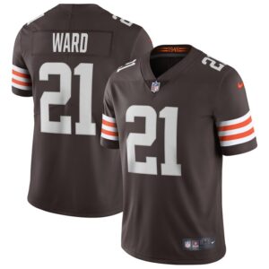 Denzel Ward Cleveland Browns Nike Vapor Limited Jersey - Brown- 49Native