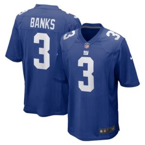 Deonte Banks New York Giants Nike  Game Jersey -  Royal- 49Native