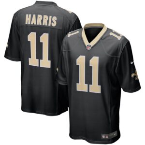 Deonte Harris New Orleans Saints Nike Game Player Jersey - Black- 49Native