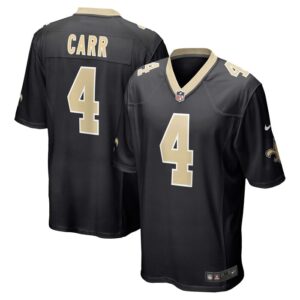 Derek Carr New Orleans Saints Nike Game Jersey - Black- 49Native