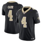 Derek Carr New Orleans Saints Nike Vapor F.U.S.E. Limited Jersey - Black- 49Native