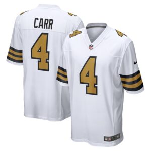 Derek Carr New Orleans Saints Nike Alternate Game Jersey -  White- 49Native