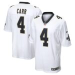 Derek Carr New Orleans Saints Nike Game Player Jersey - White- 49Native