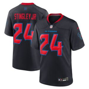 Derek Stingley Jr. Houston Texans Nike 2nd Alternate Game Jersey - Navy- 49Native