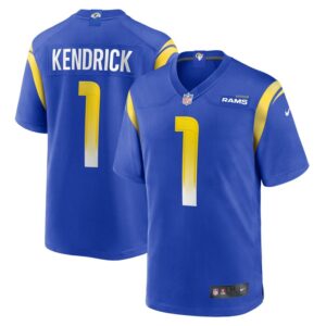 Derion Kendrick Los Angeles Rams Nike Home Game Jersey - Royal- 49Native