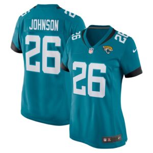 D'Ernest Johnson Jacksonville Jaguars Nike Game Jersey - Teal- 49Native