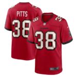 Derrek Pitts Tampa Bay Buccaneers Nike  Game Jersey -  Red- 49Native