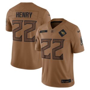 Derrick Henry Tennessee Titans Nike 2023 Salute To Service Limited Jersey - Brown- 49Native