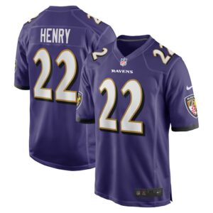 Derrick Henry Baltimore Ravens Nike Game Player Jersey - Purple- 49Native
