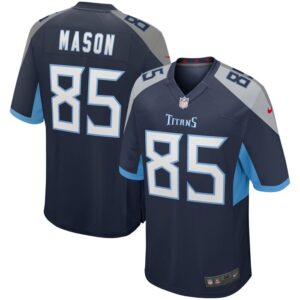Derrick Mason Tennessee Titans Nike Game Retired Player Jersey - Navy- 49Native