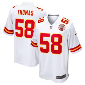 Derrick Thomas Kansas City Chiefs Nike Retired Player Game Jersey - White- 49Native