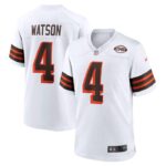 Deshaun Watson Cleveland Browns Nike Alternate Game Jersey - White- 49Native
