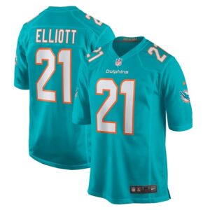 DeShon Elliott Miami Dolphins Nike Game Player Jersey - Aqua- 49Native